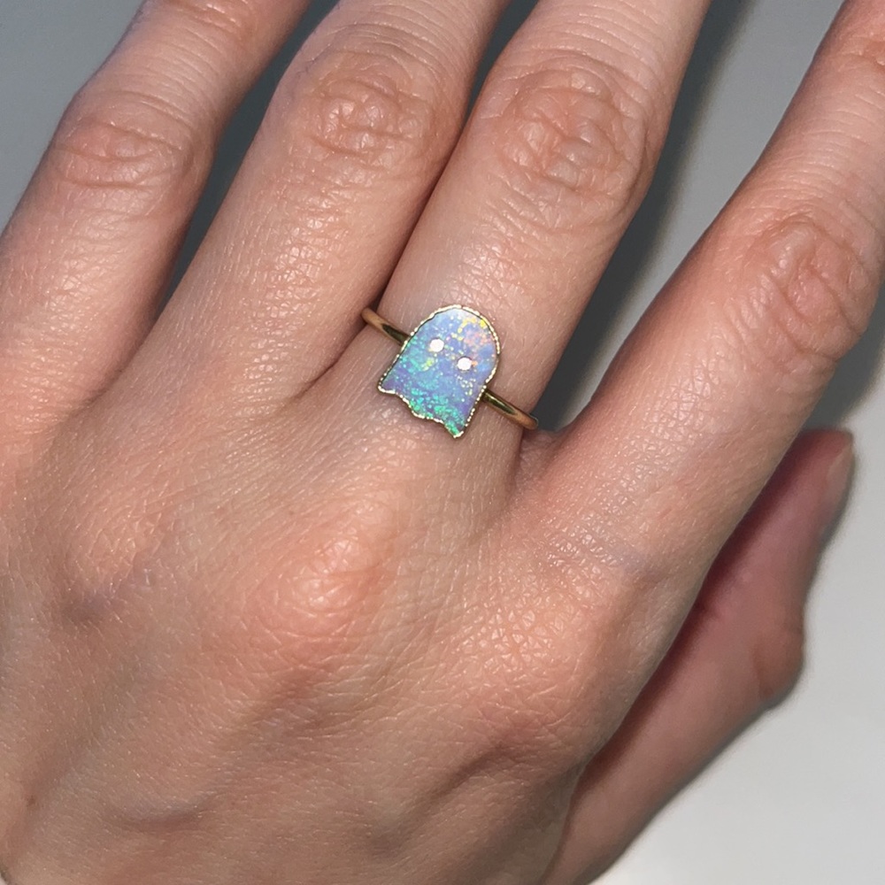 Ghost Ring | The Six Of Cups Blue Opal Ghost | Sp… - image 8